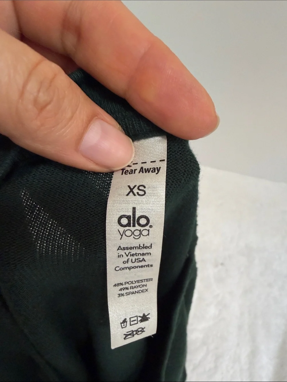 Alo Soho Oversized Crewneck Sweatshirt in Deep Forest Green Size Small
